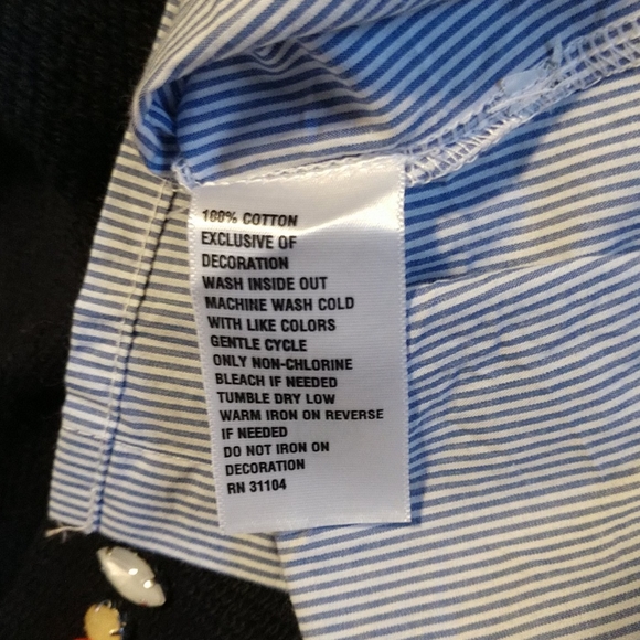 Crown & Ivy Knit with Blouse Navy/w/Stripes NWT- M - Picture 15 of 15